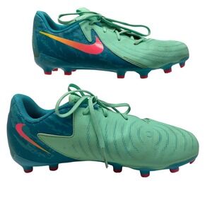 Nike Phantom GX 2 Academy LV8 Soccer Cleats Green Abyss Pink FQ7390-300 Youth 4Y